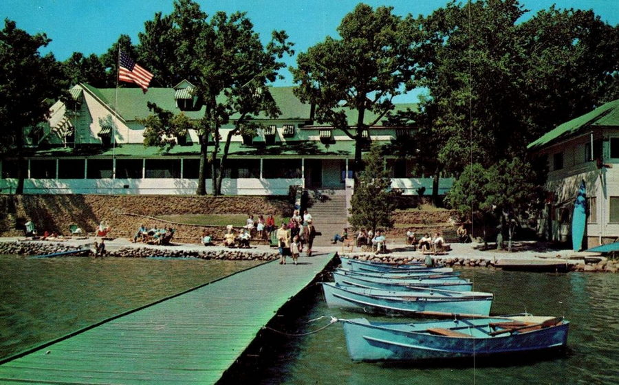 Pleasant View Hotel and Dance Pavillion - Vintage Postcard